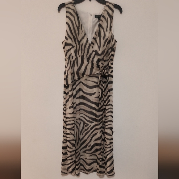 New Animal Print Maxi Dress / Size 12 - Picture 2 of 9
